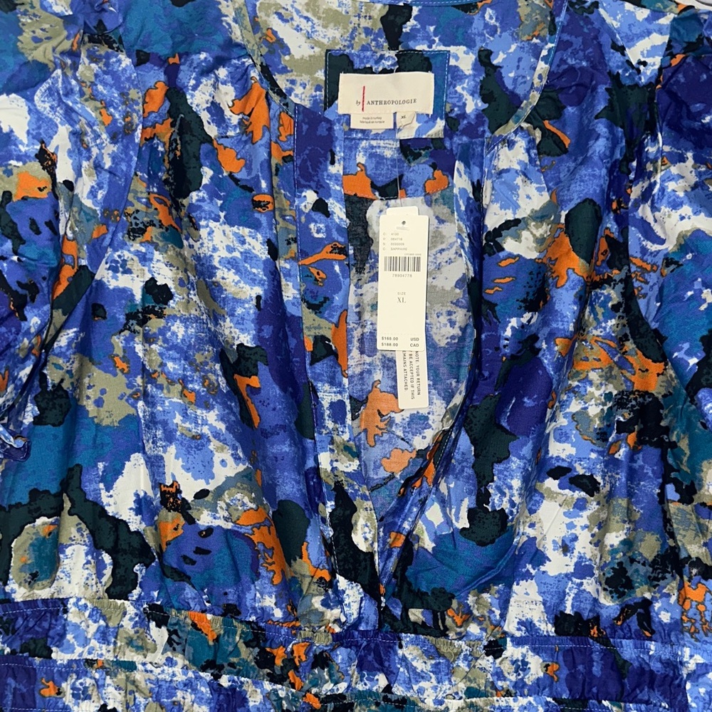 Anthropologie Somerset maxi dress sapphire multi. Reg price $168